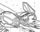 Spaceships sketch template