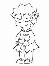 Simpsons Coloring Pages Coloringpages1001 Simpson sketch template