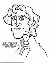 Jefferson Thomas Coloring Printable Drawing Clipart Simple Library Popular sketch template
