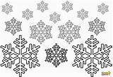 Snowflakes Schneeflocke Ausmalbild Colouring Bubakids sketch template