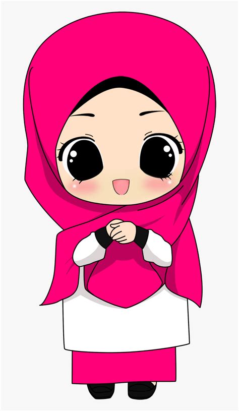gambar kartun muslimah png  png image hijab cartoon png transparent