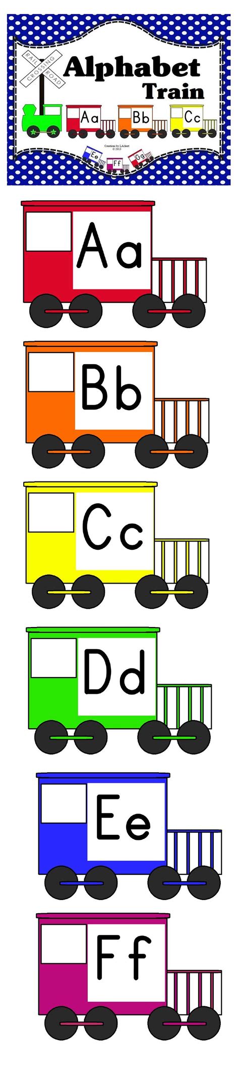 printable alphabet train