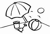Beach Coloring Ball Pages Clipart Kids Library Sheets sketch template