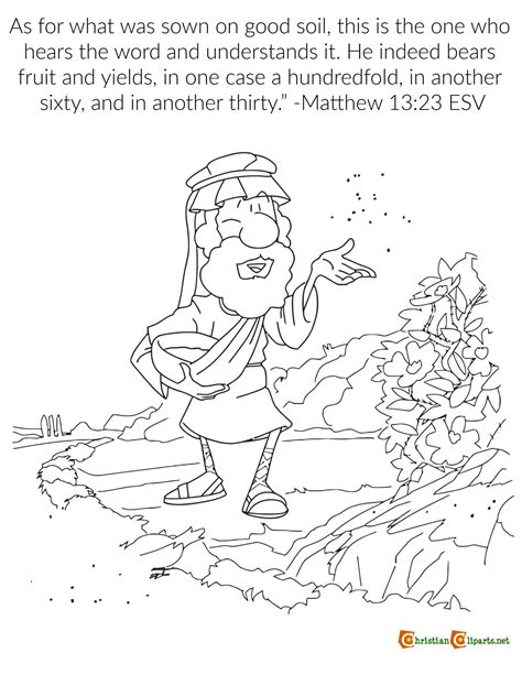 parable coloring page parable   sower bible coloring pages bible
