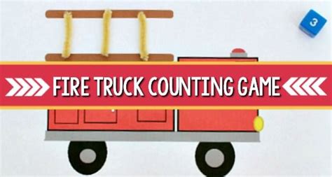 fire truck counting game pre  pages fire safety preschool
