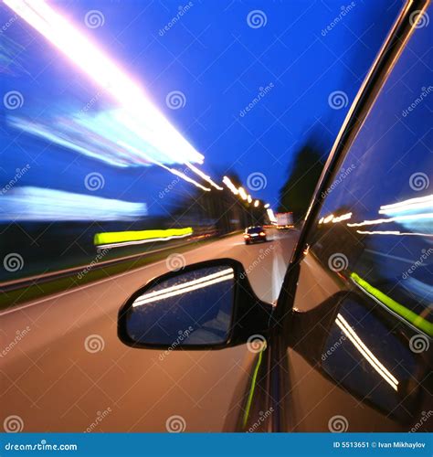 speed drive stock image image  fast dynamic lights