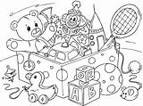 Coloring Toys Pages Large sketch template