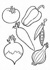 Vegetables Coloring Printable Pages Kids Vegetable Momjunction Healthy sketch template