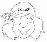 Piratas Pirata Caretas Carnaval Mascaras Careta Plantillas Ninas Maestra Peppa Disfrazarse sketch template