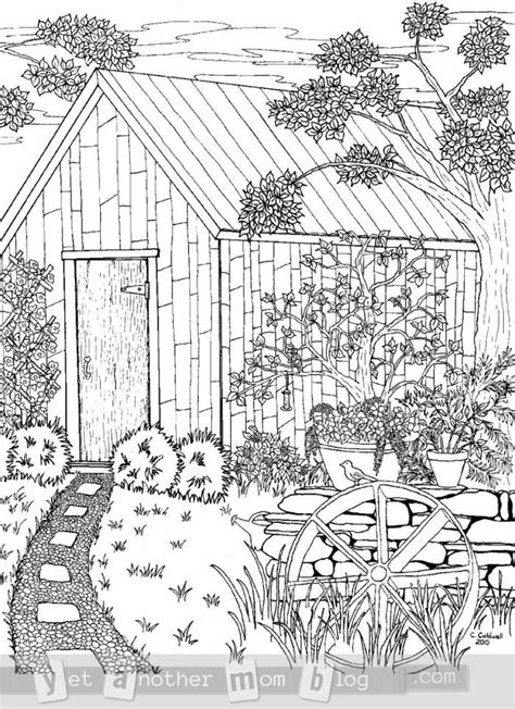 garden coloring pages  adults barry morrises coloring pages
