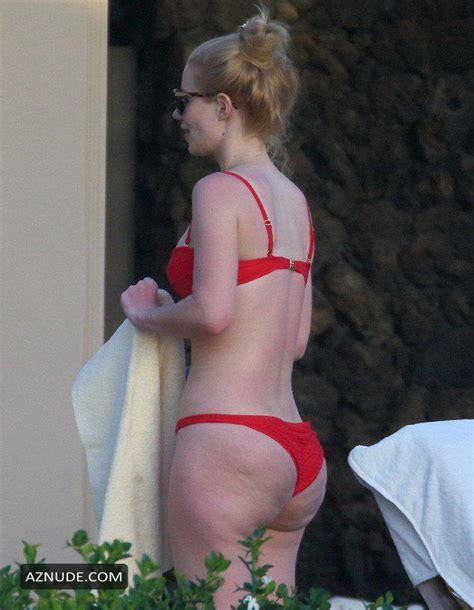 iggy azalea booty sexy in a red bikini outdoors aznude