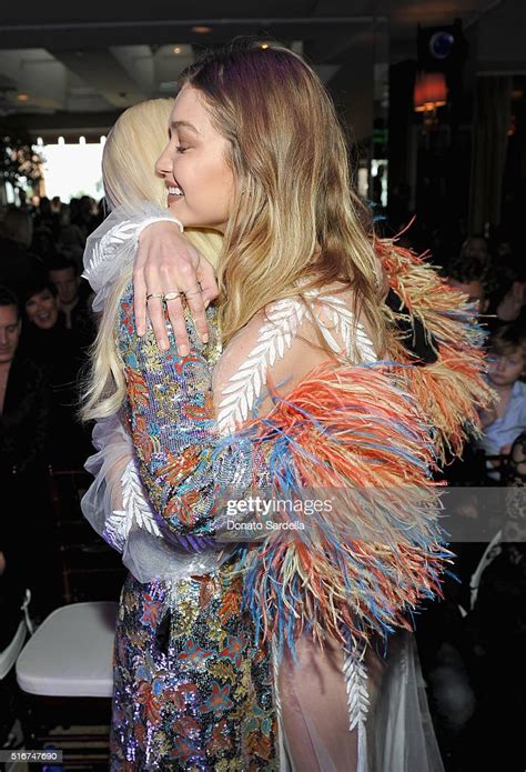 Honoree Lady Gaga And Model Gigi Hadid Attend The Daily Front Row