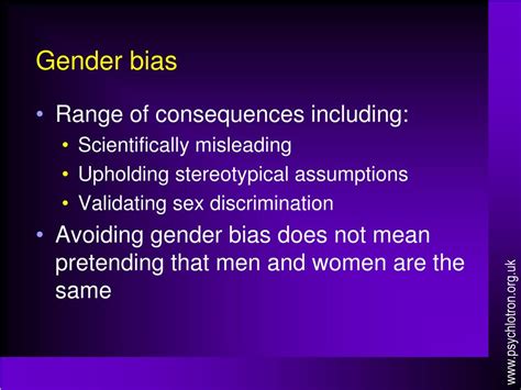 gender bias  psychology powerpoint