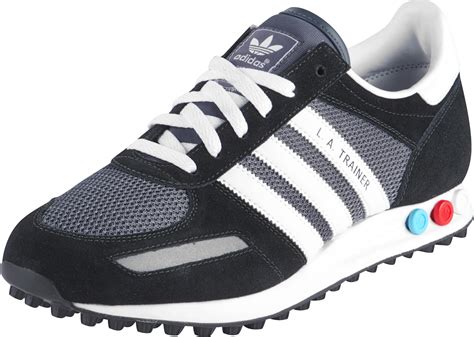 adidas la trainer shoes black grey white