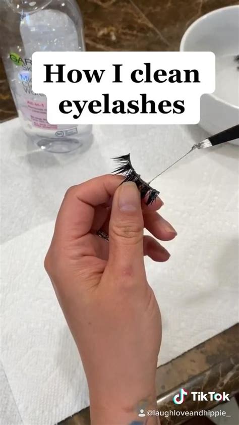 clean  strip eyelashes video eyelashes   clean
