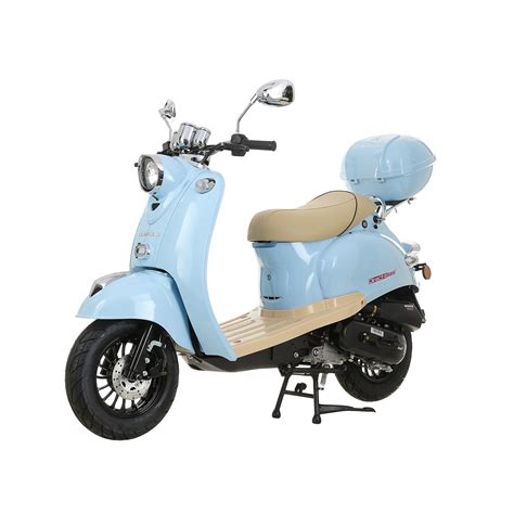cc scooter buy direct bikes retro cc scooters light blue