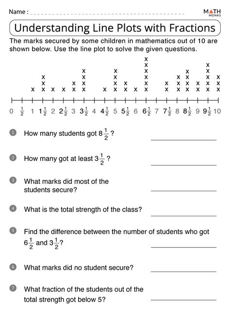 plot fractions worksheet worksheets  kindergarten