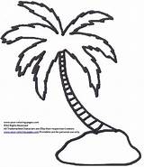 Palm Tree Coloring Pages Coconut Drawing Date Sheet Line Easy Leaves Trees Template Color Getdrawings Printable Getcolorings sketch template