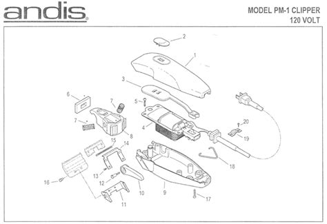 wahl detailer parts diagram wiring diagram pictures