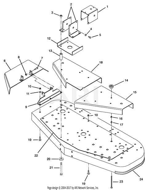 kubota   mower deck parts diagram