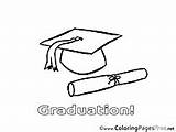 Coloring Graduation Pages Academic Cap Hits sketch template