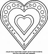Coloring Pages Crayola Valentine Heart Printable Valentines sketch template