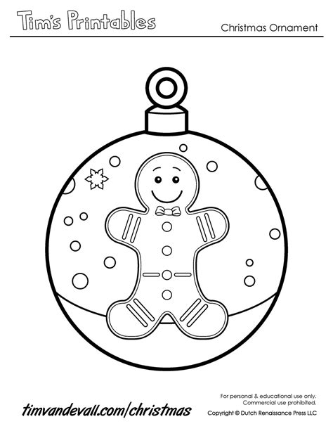 christmas ornament template tims printables