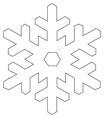 snowflake templates printable stencils  patterns flocos de neve
