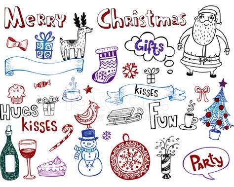 christmas doodles stock photo royalty  freeimages