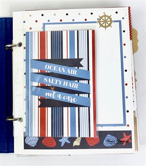 artsy albums scrapbook album  page layout kits  traci penrod   sea nautical scrapbook