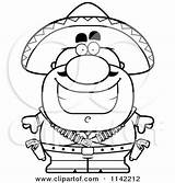 Bandit Hispanic Cartoon Happy Coloring Clipart Cory Thoman Outlined Vector Scared 2021 sketch template