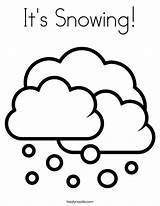 Cloudy Snowing Partly Webstockreview sketch template