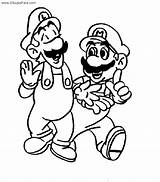 Luigi Bros sketch template