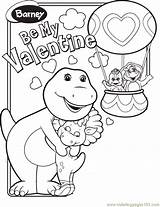 Coloring Barney Pages Friends Printable Popular Coloringhome Comments sketch template