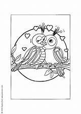 Enamorados Desenho Passarinhos Colorear Apaixonados Pajaros Parejas Casal Hellokids Beijo Pájaros Namorados sketch template