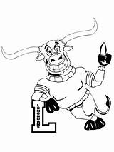 Mascots Longhorn sketch template