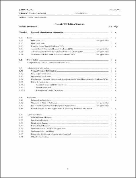 table  contents templates sampletemplatess sampletemplatess