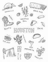 Houston Coloring Sheets Pages sketch template