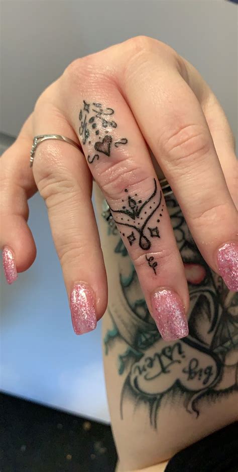 mandala finger tattoo wrist hand tattoo finger tattoo  women