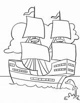 Coloring Pages Plymouth Rock Printable Mayflower Getcolorings sketch template