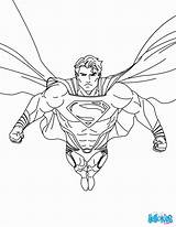 Coloring Superman Pages Easy Popular sketch template