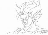 Vegito Coloring Pages Getdrawings sketch template