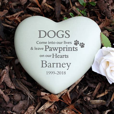 personalised dog memorial plaque  sassy bloom    tv