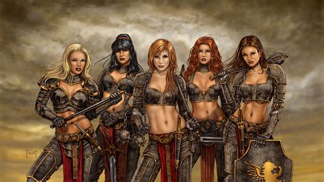 Download Fantasy Women Warrior Hd Wallpaper