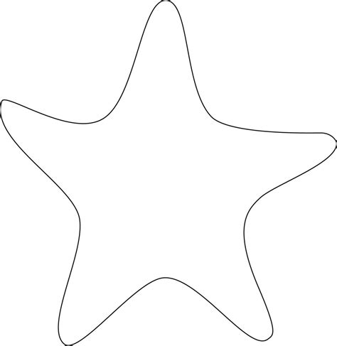 starfish outline clipart
