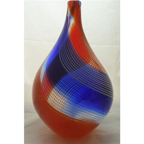 Murano Glass Swirl Vase Chairish