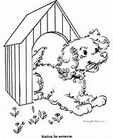 Coloring Pages Puppy Dog Printables Kid Dogs Cats Printable Houses Animal Kids House Printing Help sketch template