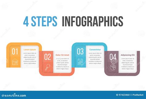 steps infographics stock vector illustration  chart