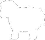 printable sheep template jos gandos coloring pages  kids clipart