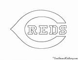 Reds Cincinnati Coloring Pages Logo Stencil Mlb Search Kids Again Bar Case Looking Don Print Use Find Top sketch template
